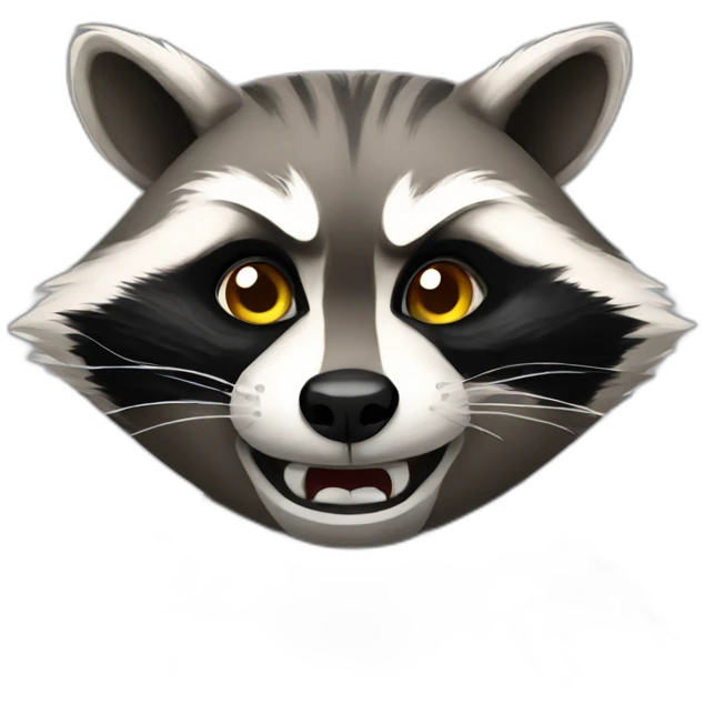 angry raccoon emoji