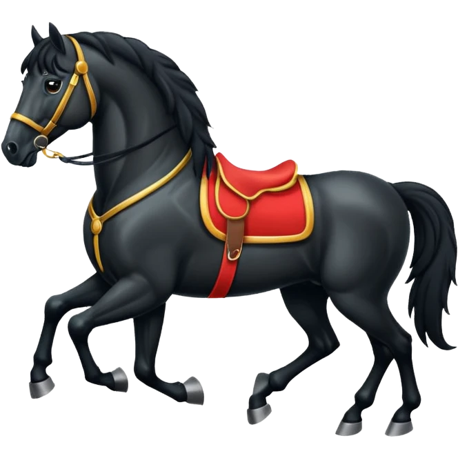 Black Spaniard horse  emoji