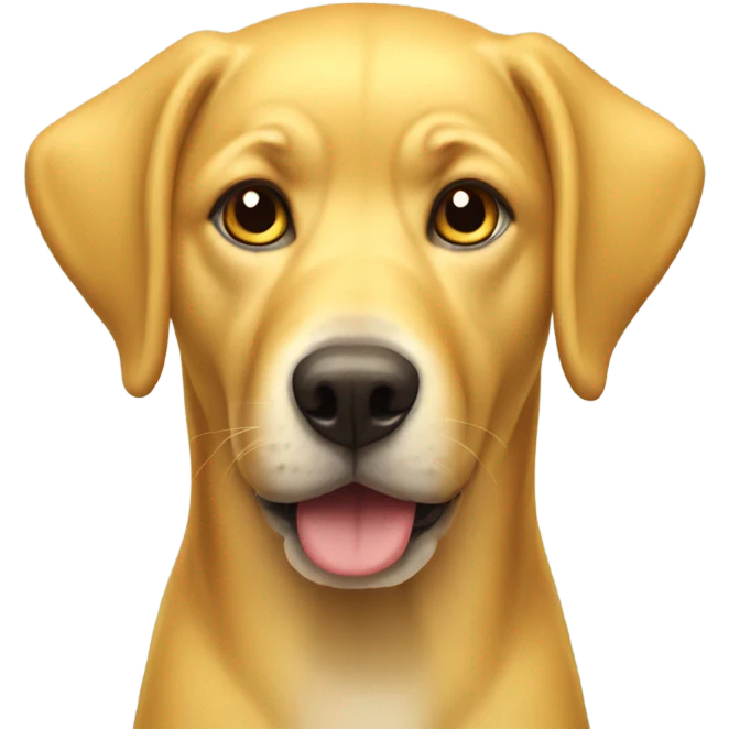 yellow dog emoji