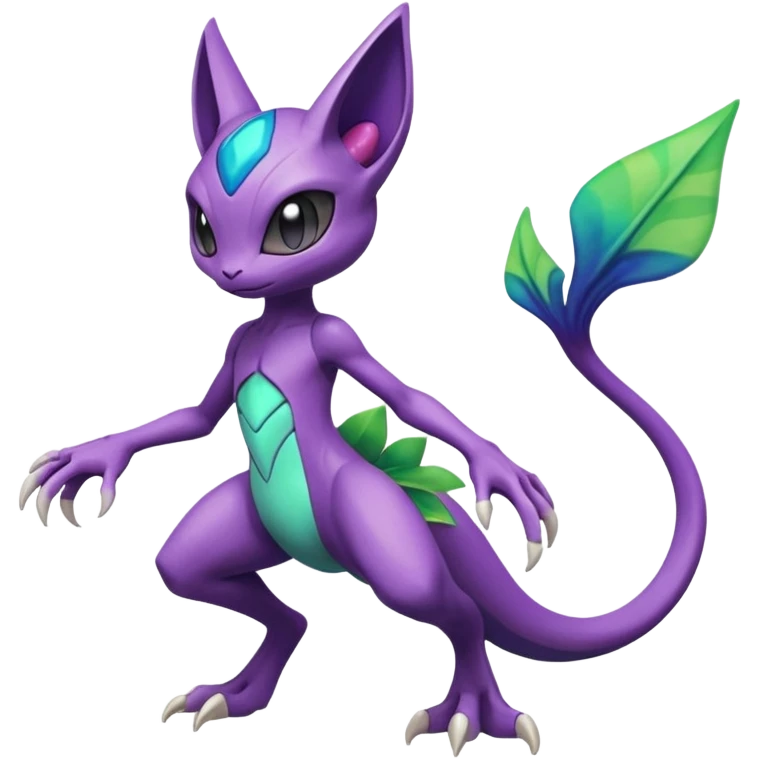 Colorful Exotic Meloetta-Mewtwo-Sableye-Virizion-Venom-Stitch-Fakémon-creature-hybrid emoji