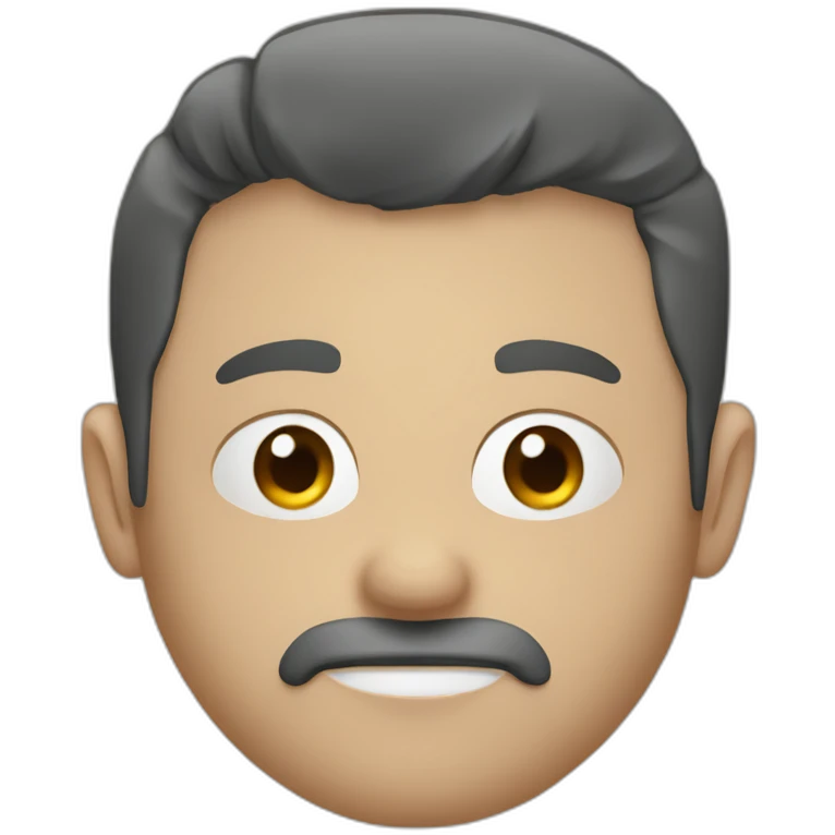 top down view of head emoji