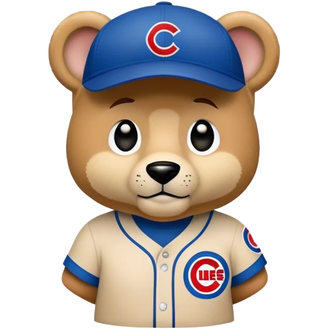 Chicago Cubs Clark the Cub emoji