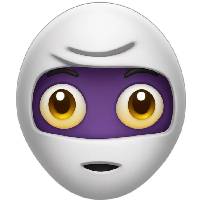Humanoid raisin with face emoji