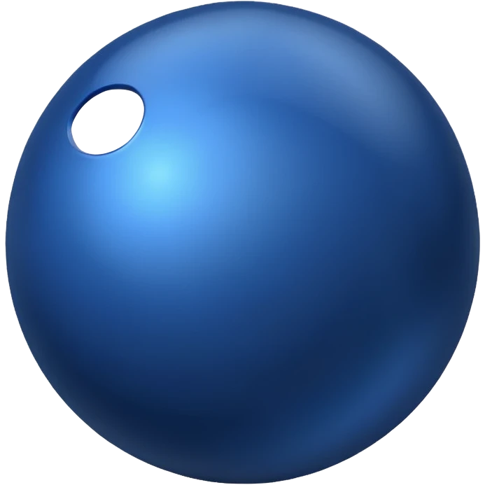 3d dark blue sphere emoji