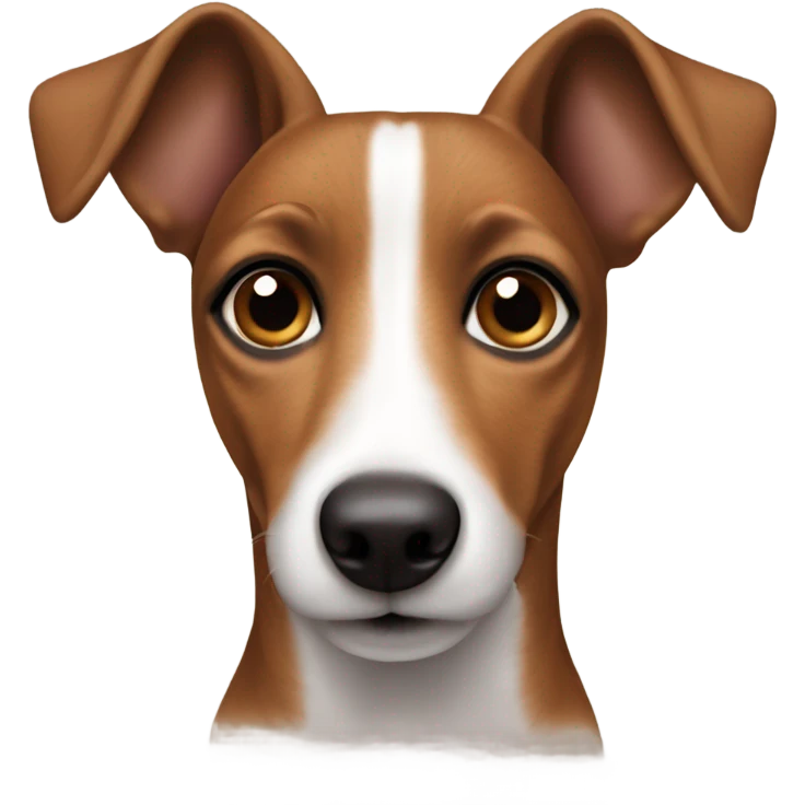 All Brown jack russel with pointy ears emoji