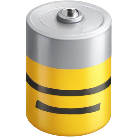 Yellow exhausted battery  emoji