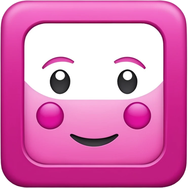 Pink square emoji