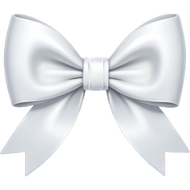 Moño blanco  emoji