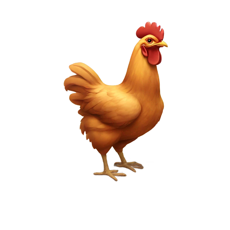 Chicken and yoga emoji