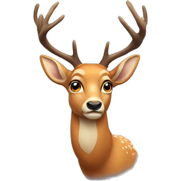 Majestic deer emoji