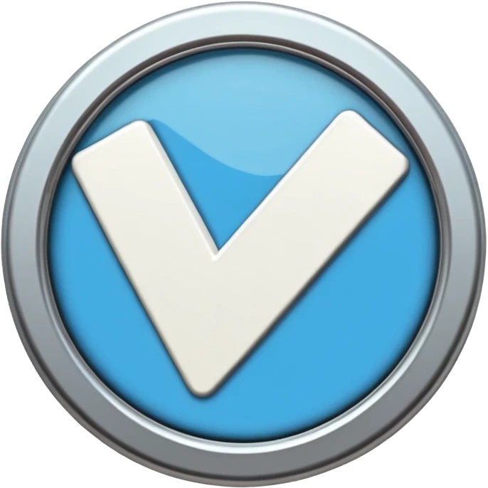 I want a blue background and a white checkmark inside it emoji which I will call the "Fake Roblox Verified Badge Emoji" emoji