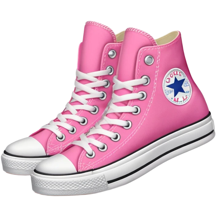 Pink converse  emoji
