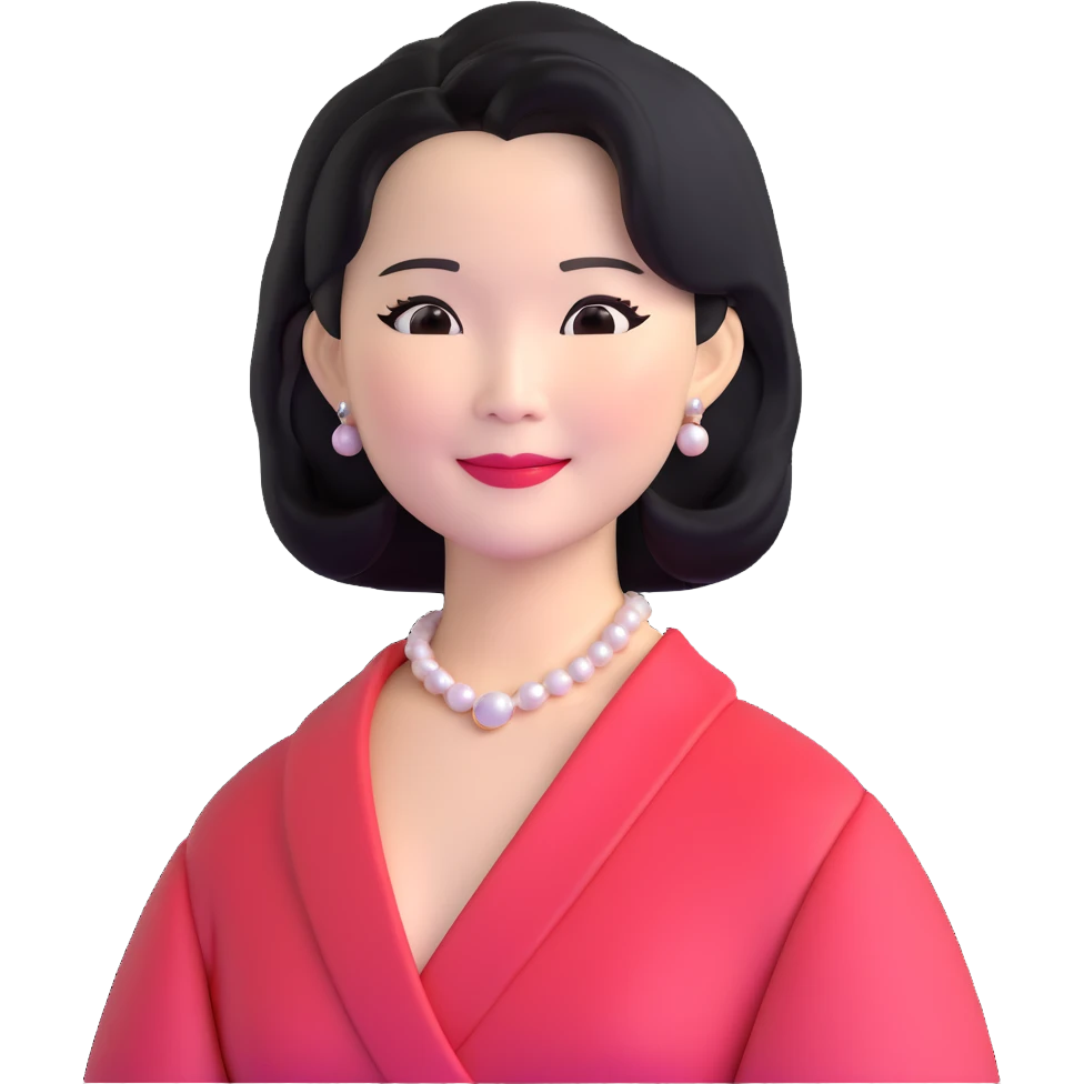 Teresa Teng iconic Asian singer with elegant look, upper body emoji