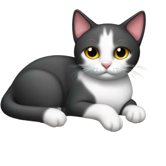Cat on a bat emoji