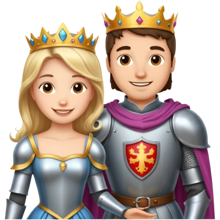 рыцарь и принцесса emoji