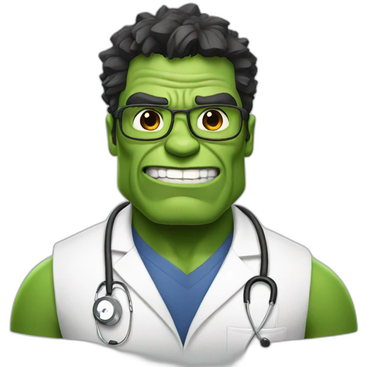 Big Hulk doctor  emoji