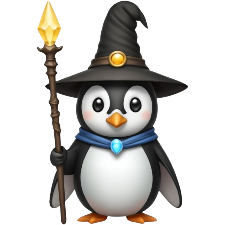 Penguin Wizard emoji