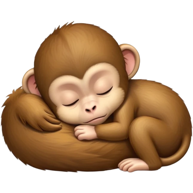 baby monkey with zzz emoji