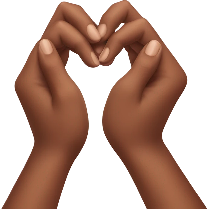hands making a heart emoji