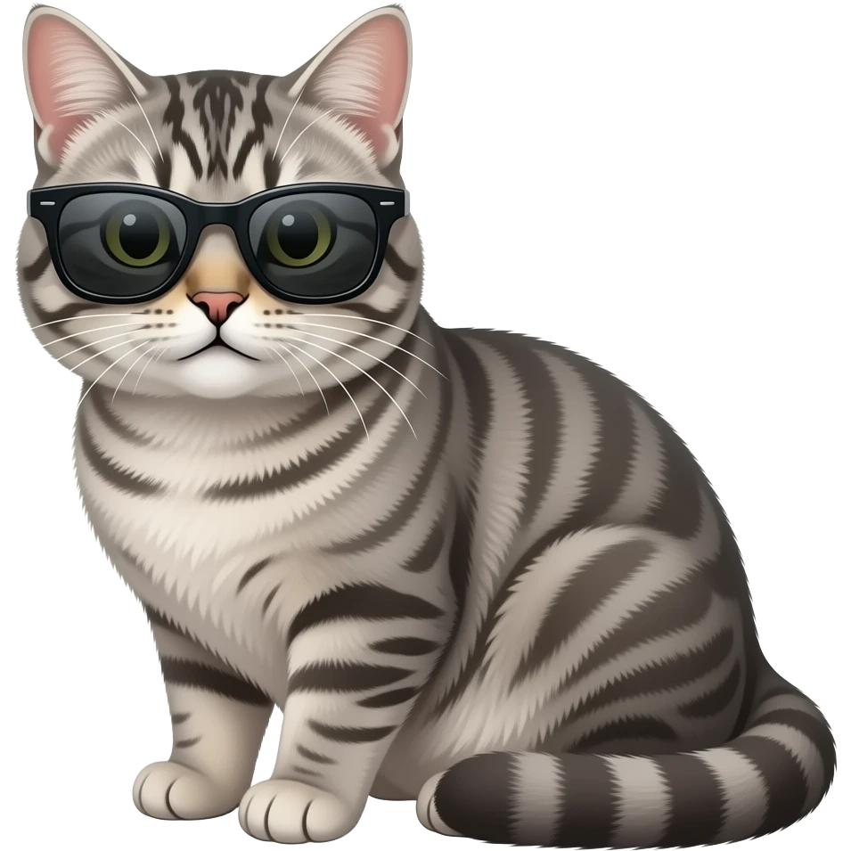 Cat wearing sunglasses emoji