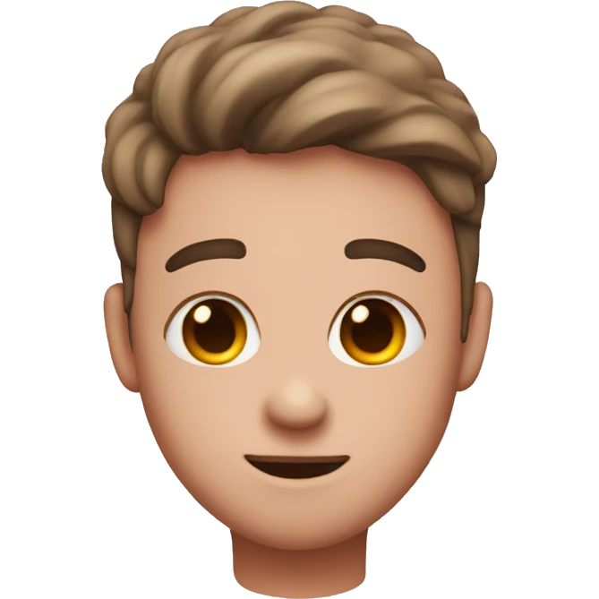 blush emoji with heart eyes emoji