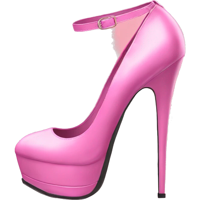 pink platform heels pink heels emoji