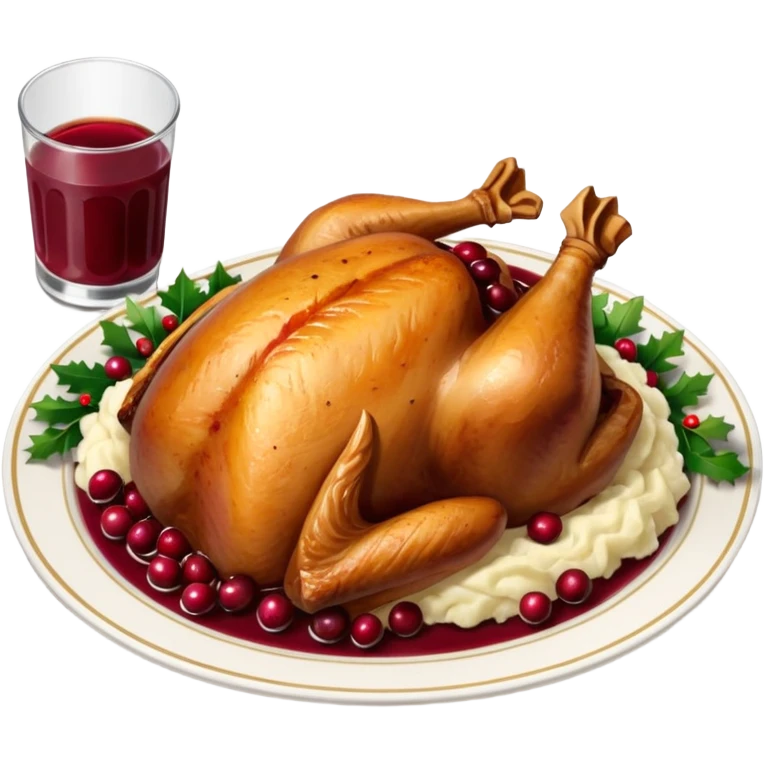 festive dinner plate emoji