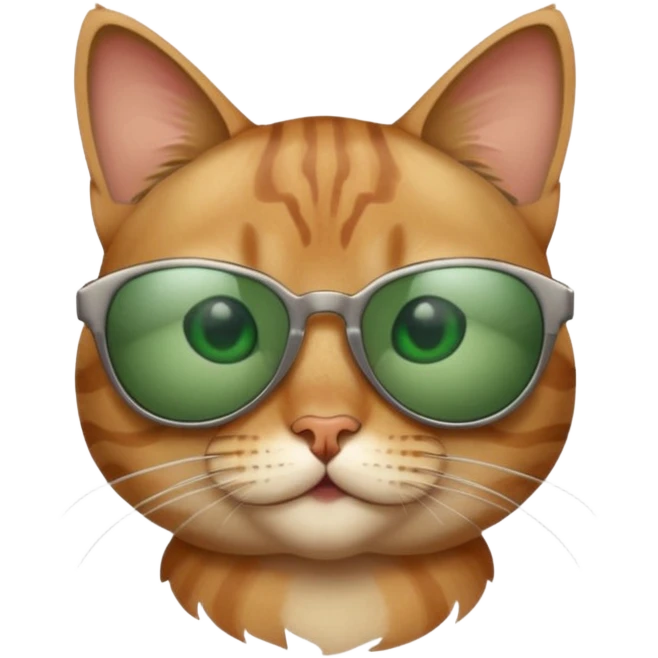 Cat wearing sunglasses emoji