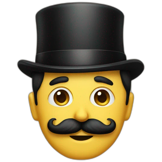 chaplin mustache emoji