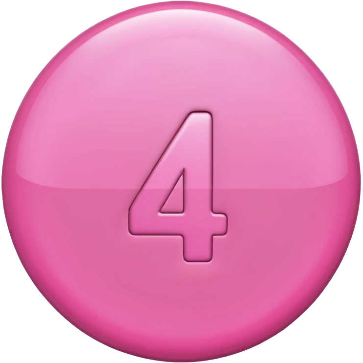 number 4 in pink emoji