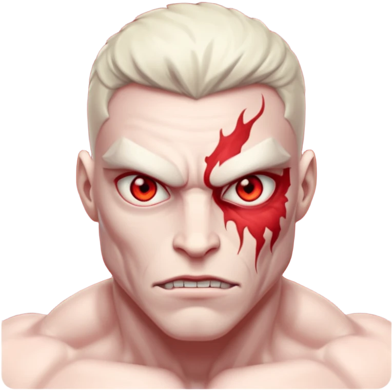 red mutant human emoji