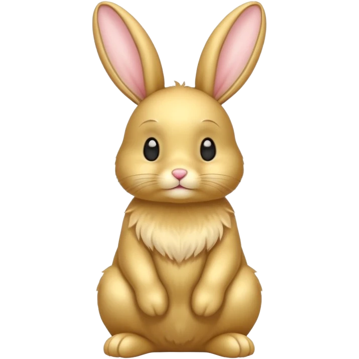 Golden bunny emoji