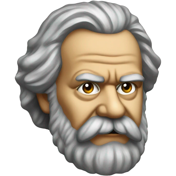 Karl Marx portrait emoji