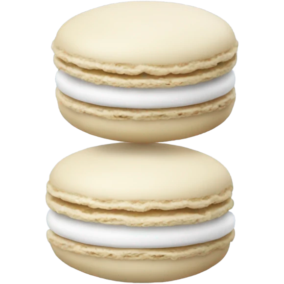 white macaroons  emoji
