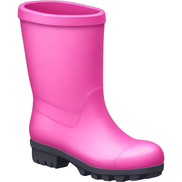 Pink welly boot emoji