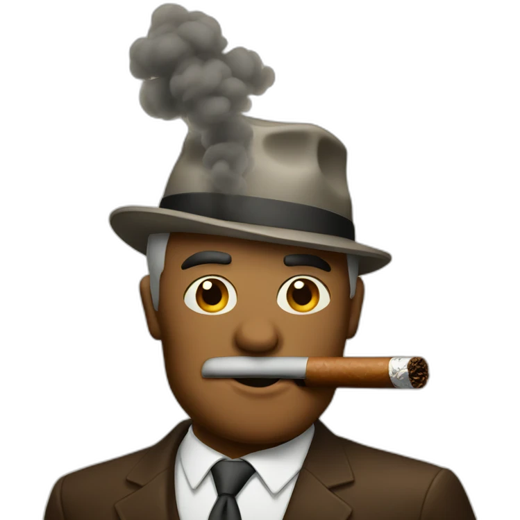 smoking a cigar emoji