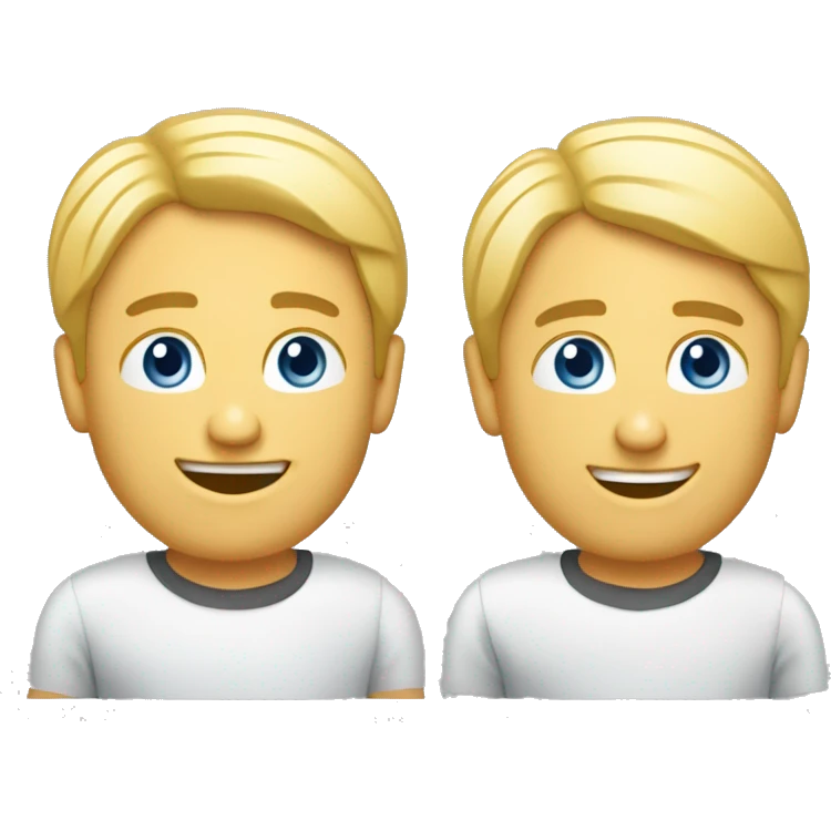 компьютер в стиле y2k  синий emoji