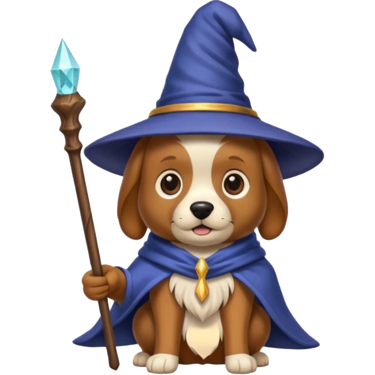 Dog wizard emoji