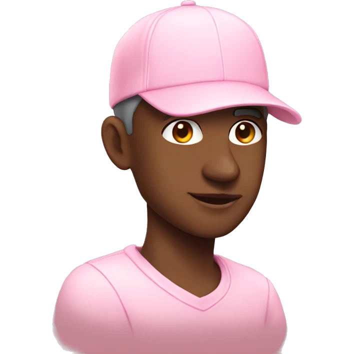 Pastel pink cap emoji