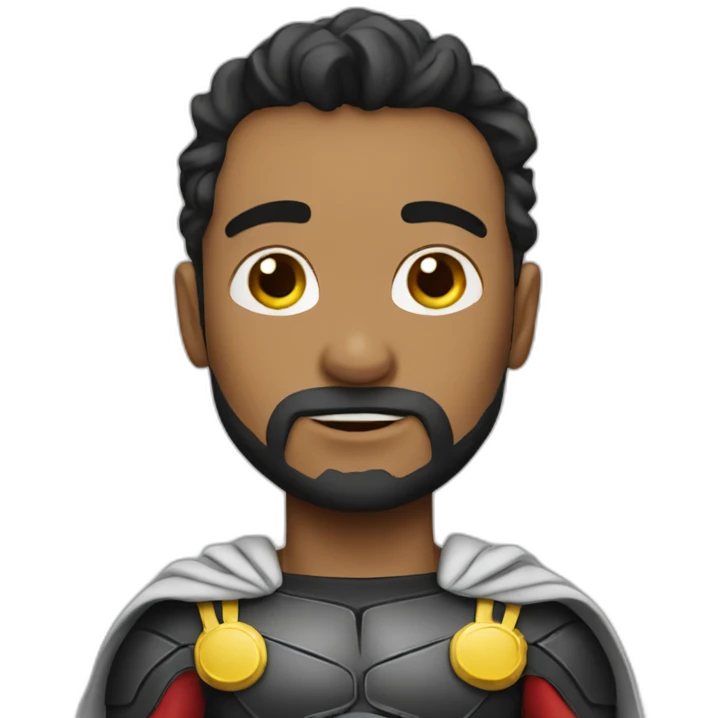 santi super hero emoji