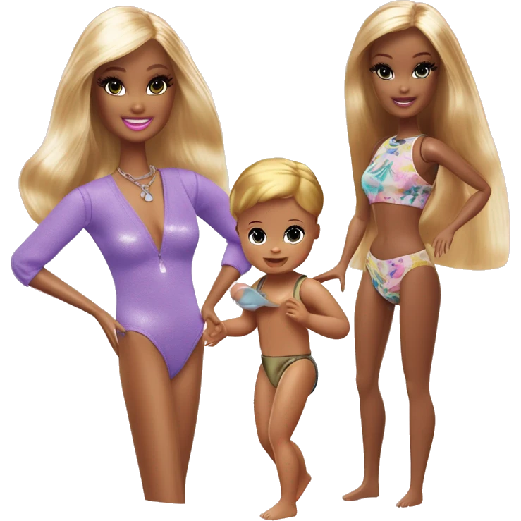 Barbie Skipper babysitters inc. feeding baby. Chelsea Staci. Camping doll. Wet diaper change. Metallic voile Swimsuit posing and try on. emoji