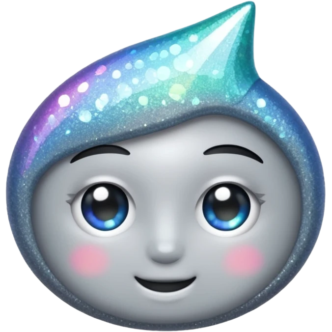 vamp glitter gray emoji