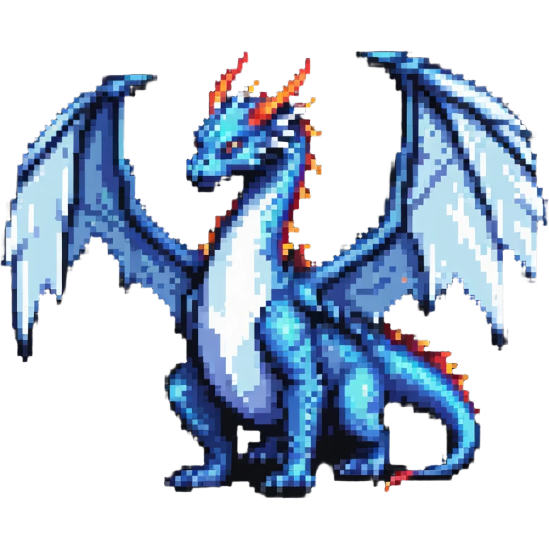 majestic fantasy dragon with wings emoji