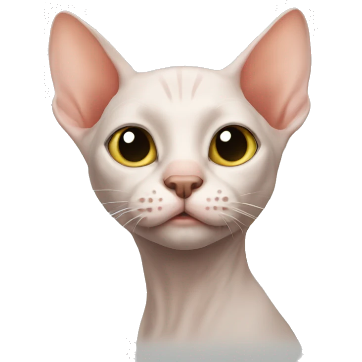 Hairless cat emoji