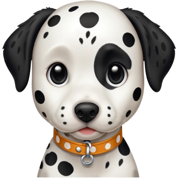 Dalmatian with spotted collar emoji