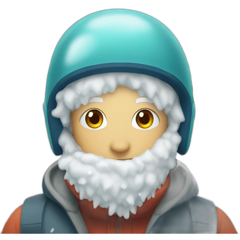 snow tube round icon emoji