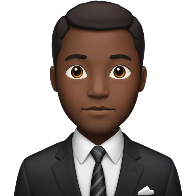 a tall dark hansome black man emoji