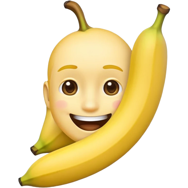 Half face emoji saluting with a banana in his hand  emoji