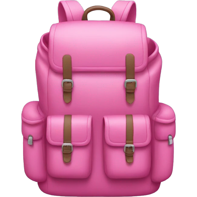 pink backpack emoji