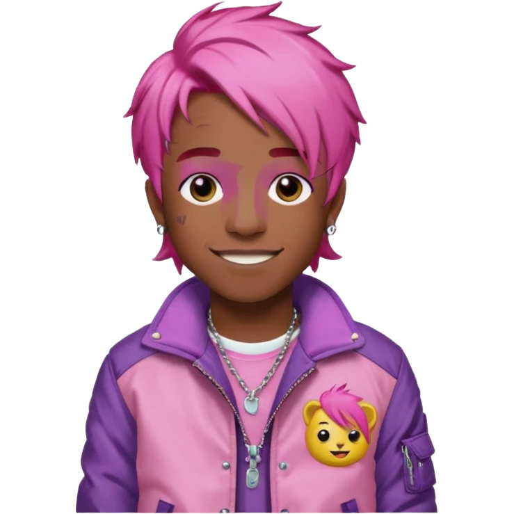 lil uzi vert pink hair emoji